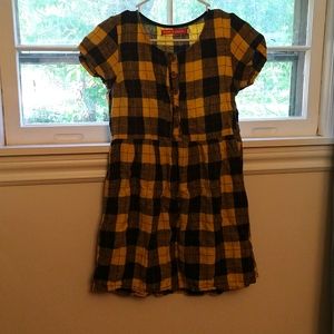 Pyne & Smith Pyne and Smith No.10 Button Up Dress Yellow Gingham Midi dress
